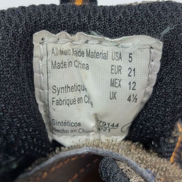 Rugged Outback Hiking Boots Boys Sz 5 Brett Brown Orange‎ Outdoor Sneakers Shoes - Picture 7 of 7